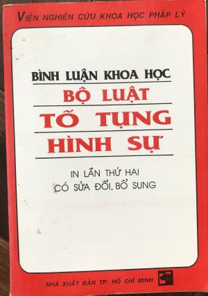 Bình luận khoa học Bộ luật Tố tụng hình sự